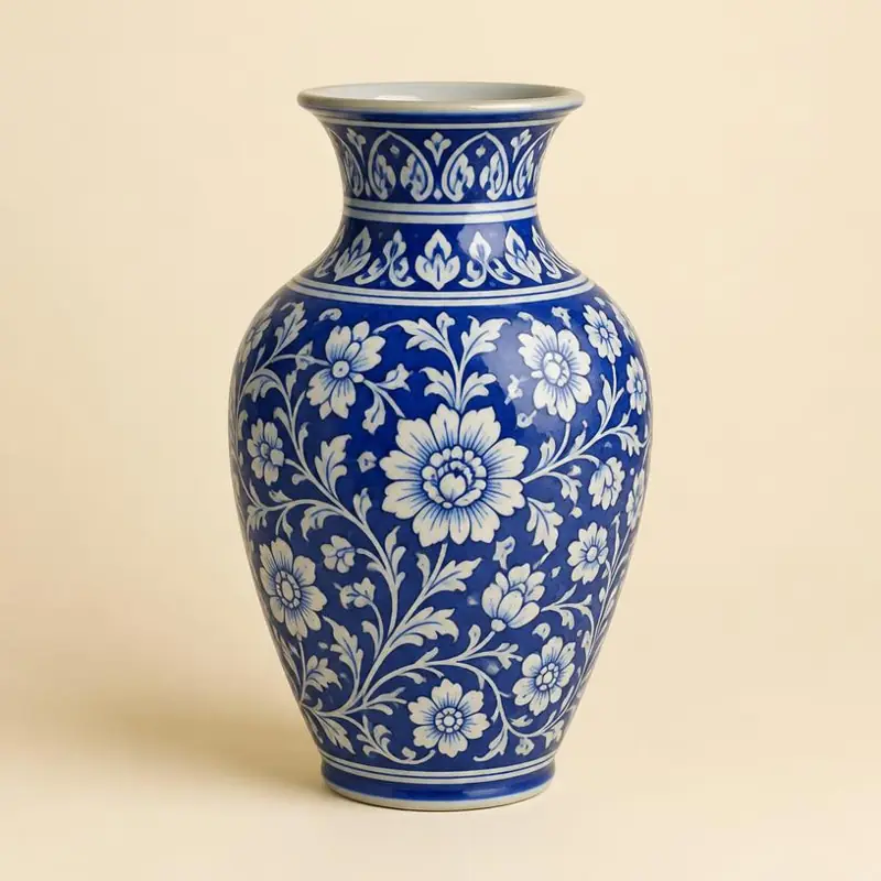 Jaipur Blue Pottery Vase